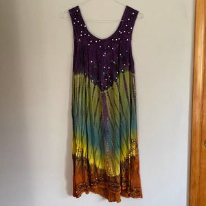 American Vintage Multi Colored Tie Dye Dress